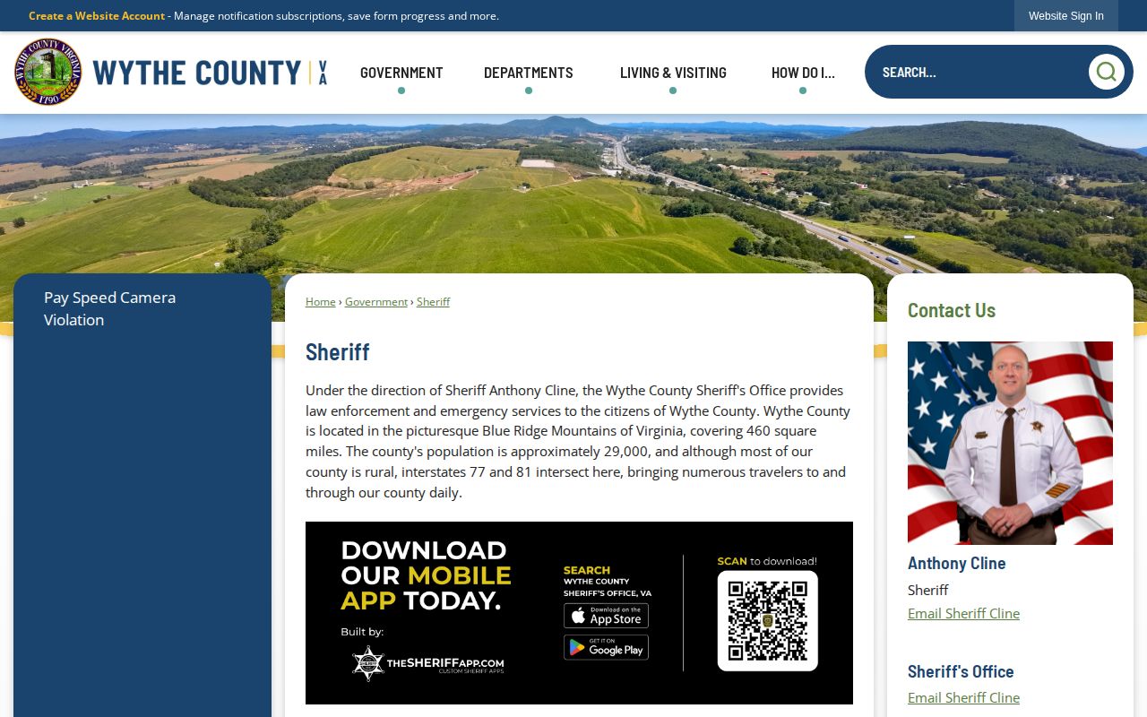 Wythe County Sheriff warrant record source page